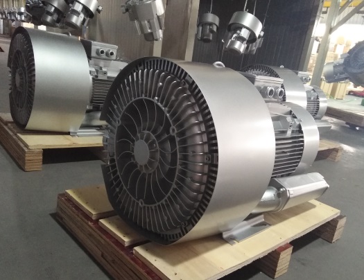 4KW三相双级环式鼓风机用于污水处理